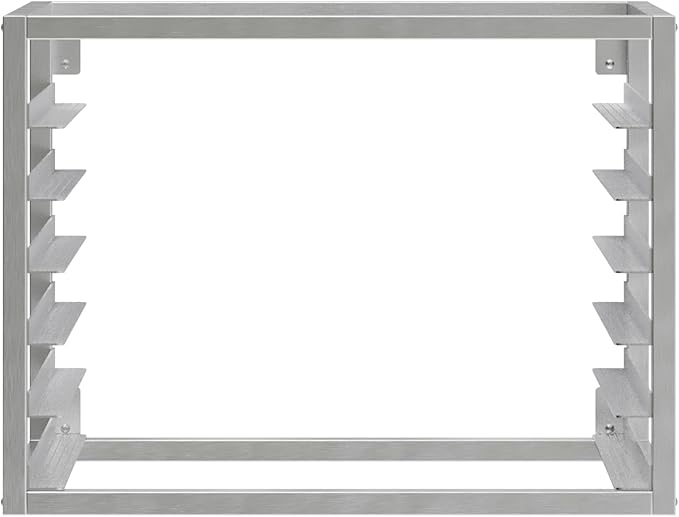 AmGood Wall Mounted Sheet/Bun Pan Rack - 28 x 18 x 21. Fits 6 Full-Size Sheet Pans. NSF