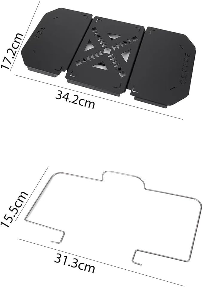 Waterproofed Camping Table Space Saving Folding Tabletop Stable Tabletop Portables Camping Accessory Heavy Type Aluminum Alloys Camping Table