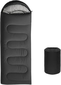 Double Sleeping Bag for Adults CampingBring Pillow XL Queen Size Sleeping Bags for 2 Person Hiking Backpacking Lightweight Waterproof with Compression Sack
