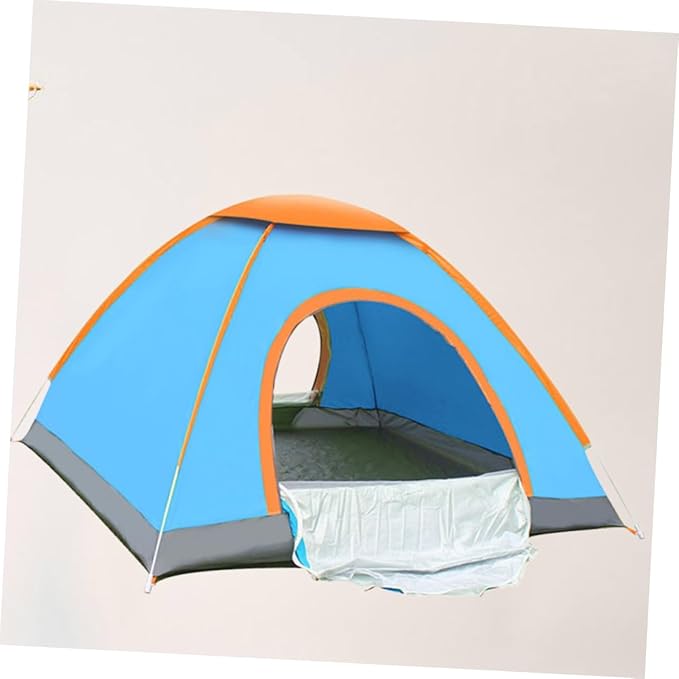 VANZACK Double Person Automatic Open Tent Family Beach Tent for Camping and Party Supplies Lightweight Design with Durable Fibre Poles and Ground