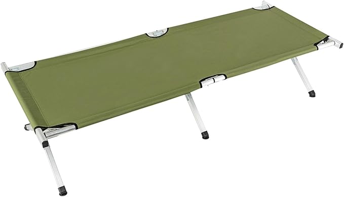 Portable Folding Camping Cot with Carrying Bag Army Green for Adults for Outdoor Travel Hiking Home