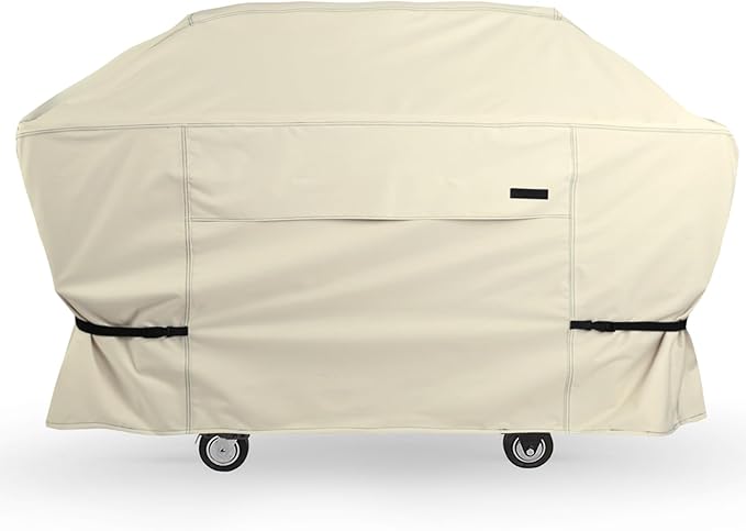 NettyPro Griddle Cover for Blackstone 36 inch Griddle Waterproof Heavy Duty 4 Burner Flat Top Gas Grill Cover for Blackstone 36 Griddle Cooking Station and Camp Chef FTG600 Beige