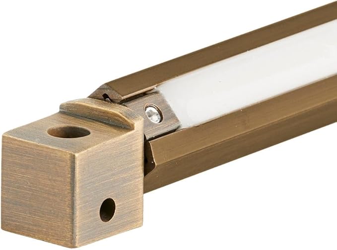 VOLT 12V 11W 18 Cast Brass (Bronze) 360-Degree Rotatable 2700K Warm White LED Hardscape Light (425 Lumens) for Low Voltage Outdoor Step Deck Masonry &amp Wall Lighting