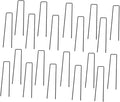 POPETPOP 50Pcs Heavy Duty U Shaped Ground Stakes for Gardening Durable Galvanized Landscape Nails for Securing Artificial Grass Tents and Outdoor Projects