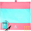 XL Beach Blanket Sandproof Waterproof for 4-6 Adults - 10ft x 9ft Beach Mat with Zippered Pocket 4 Stakes &amp Storage Bag | Lightweight 1.4 lbs Quick-Dry Blanket for Beach Camping &amp Picnic