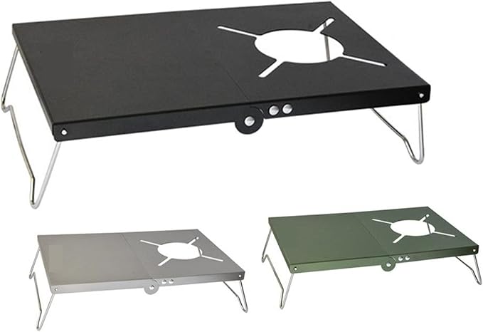 Camp Table Universal Stove Wind-Proof Camping Foldable Picnic Saves Space Folding Insulation BBQ for Outdoor