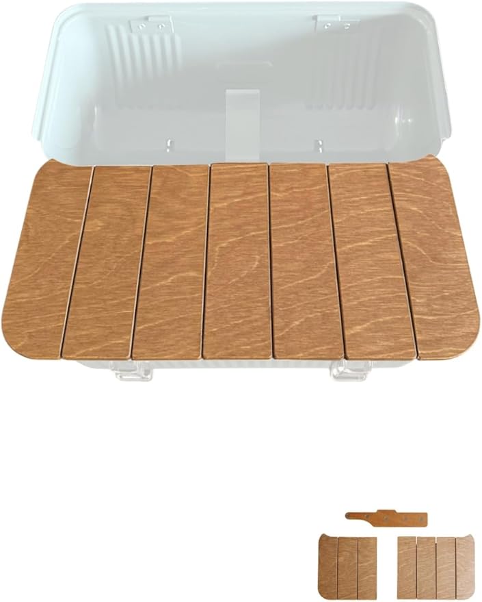 Detachable Top Board Compatible with Stanley Lunch Box for 10qt(9.5L) WoodenTable