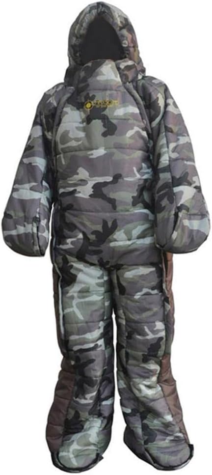 Full Body Wearable Sleeping Bag with Legs for Outdoor Use Multicolor XL