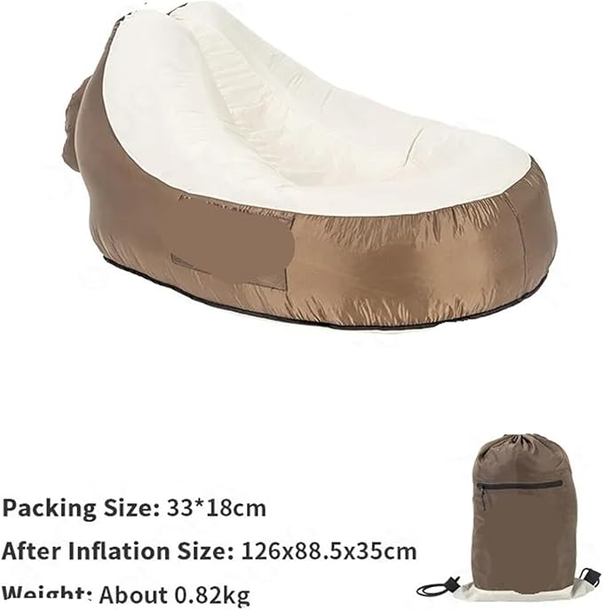 Camping Ultra Light Air Lazy Inflatable Sofa Bed Fast Inflatable Polyester Waterproof Portable Outdoor Air Bed