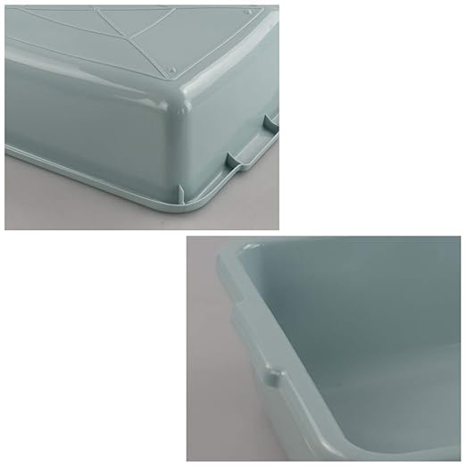 4 Pack Versatile Plastic Bus Box 8 L Small Commercial Bus Tubs 14.8 x 10.8 x 3.9