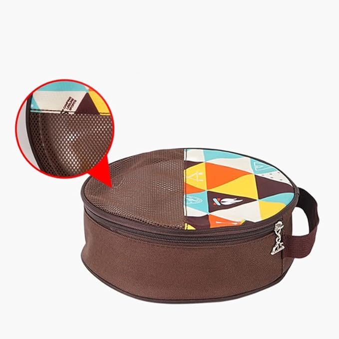 22PCS Service Plate Set with Travel Bag Stainless Steel Plates and Bowls Camping Set for Outdoor Camping Hiking Picnic BBQ Beach