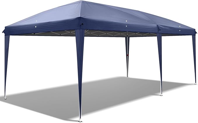 3 x 6m Home Use Outdoor Camping Waterproof Folding Tent with Carry Bag Blue