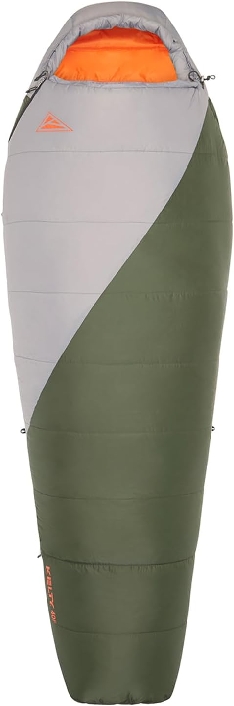 Kelty Cosmic Synthetic Fill 40 Degree Backpacking Sleeping Bag with Compression Straps Compact and Lightweight 2022