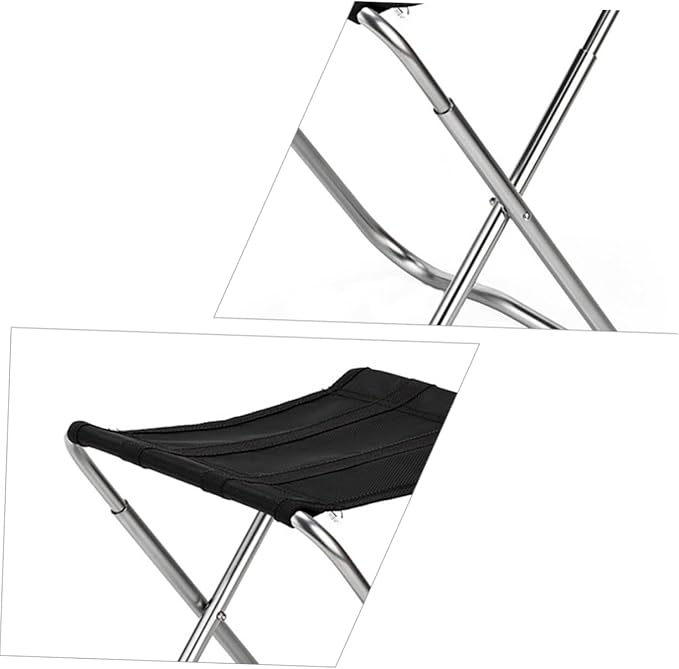 Alipis Folding Chair for Fishing Outdoor Camping Garden Beach Lightweight Aluminum Stool Portable
