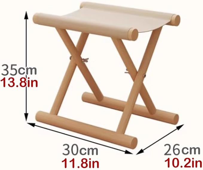 Small Chair Stools Folding Short Stool Camping Fishing Chair Shoe Bench for Hallway Foot Stool Under Desk Small Solid Wood Kids Chair Footstool for Living Room Outdoor(Blue)