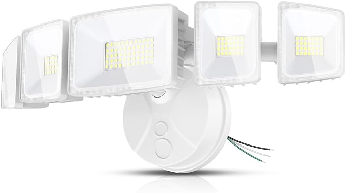 Onforu 150W LED Flood Lights Outdoor 15000LM Brightness Security Light Switch Controlled 6500K Outside Floodlight with 5 Adjustable Heads Waterproof Exterior Light for Yard Garage Patio