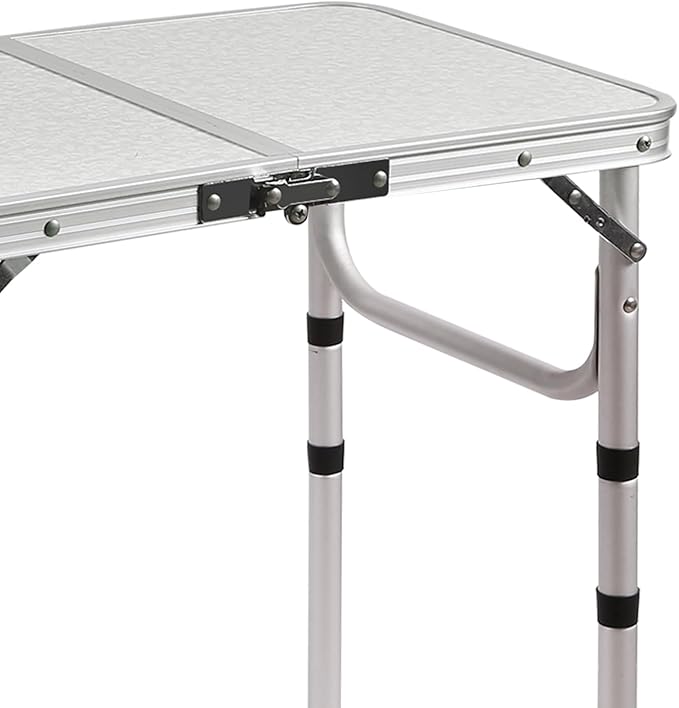 RedSwing 2ft Folding Camping TableSmall Portable Pinic Table Adjustable Height Lightweight Aluminum Camping Table for Outdoor Indoor Hiking Camp