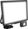 75W Motion Sensor Flood Light Outdoor 7500 LM Outdoor LED Spotlight IP66 Waterproof 6000K Daylight Security Lights for Garden Garage Yard Sports Ground 110V