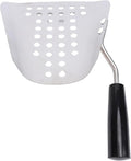 Diydeg Popcorn Scoop Stainless Steel Perforated Quick Fill Tool with Comfortable Plastic Handle for Commercial Restaurant Cinema Concession Stands and Home Use
