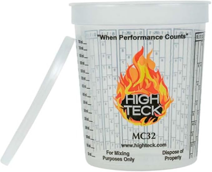 High Teck Products MC32L Lid Polypropylene for 1 qt Mixing Cups
