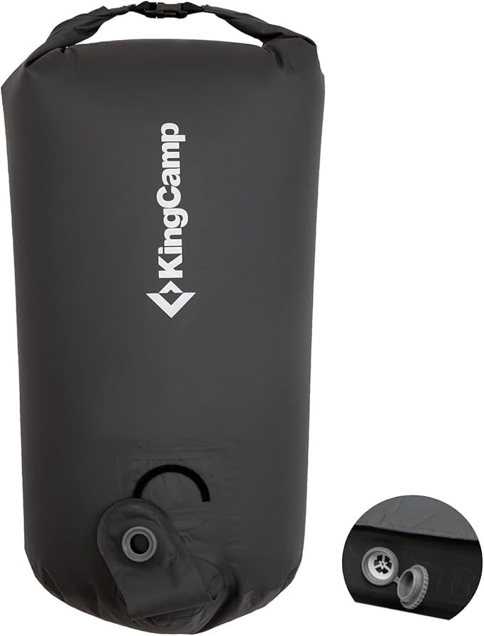 KingCamp Air Pump Sack Roll Top Compression Pump Bag Ultralight Pump Sack Multi-Use Waterproof Outdoor Dry Bag Storage Bag for Inflation Sleeping Pad Mattress &amp Camping Mat