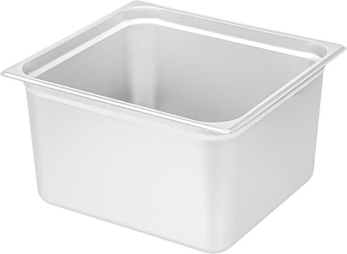 Restaurantware-Kitchen Tek 2/3 Size Steam Table Pan 1 Anti-Jam Steam Pan - Lid Sold Separately 8â€ Deep 24 Gauge Stainless Steel Freezable For Catering Event And Party