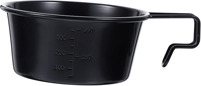 UPKOCH 3pcs Stainless Steel Salad Bowl Handle Lightweight Camping Dish for Outdoor Activities Portable Hiking Picnics and Bbqs