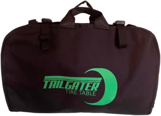 Tire Table Camp Organizer Hanging Storage Bag | Has 8 Pockets and Hangs Up | WaterProof Coating | Folds in Half for Compact Storage | Holds All Campsite Basics