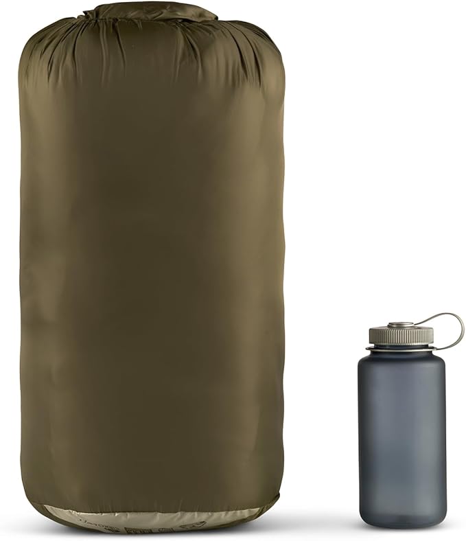 Kelty Wayback Flannel Lined Sleeping Bag Built in Blanket Traditional Rectangle Shape Organic Flannel Cotton Liner Dual Locking Slide Zips