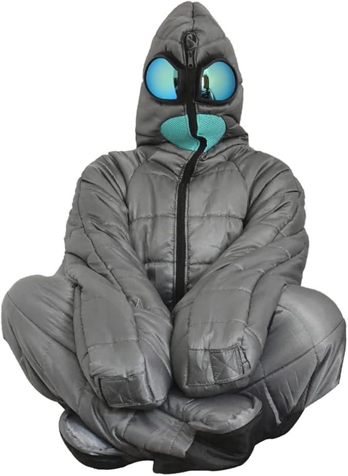 Wearable Sleeping Bag 3 Season Alien-Shaped Sleeping Bag Camping Adults Full Body Sleep Pouch for CampingTraveling Hammocks Hiking Backpacking Lounging