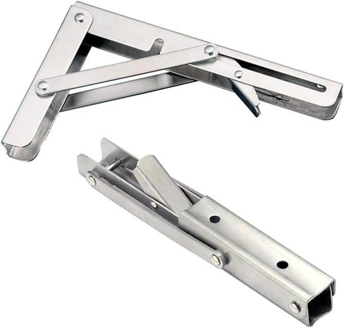 12 x 48 Stainless Steel Folding Wall Shelf - Food Truck Kitchen Restaurant Laundy Garage and Utility Room