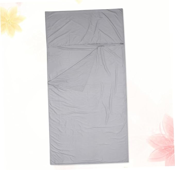 Adult Portable Liner Lightweight Travel Sheet for Hotel Camping Hiking Trains Gray for Clean Bedding