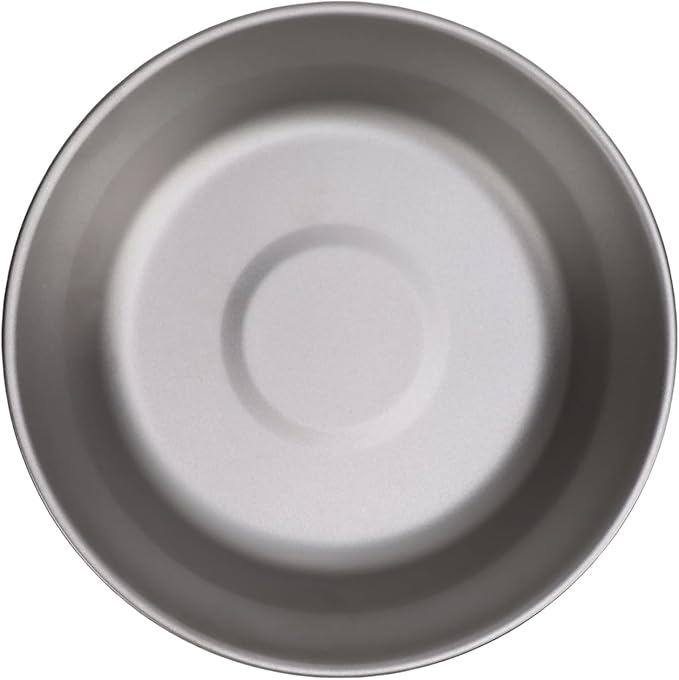 Fabater Ti Camping Plate 500ml Lightweight Outdoor Dish Cookware with Multi Functional Camping Utensil for Backpacking Hiking Fishing Picnic Survival BBQ Cooking