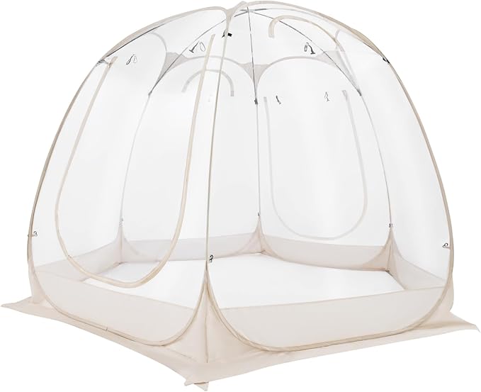 Clear Camping Tent for 2-4 People Easy Setup Clear Bubble Tent with Floor Mat utdoor Winter Tent with Carrying Bag Garden Igloo Dome Tents Camping Shelter for Sports Watching