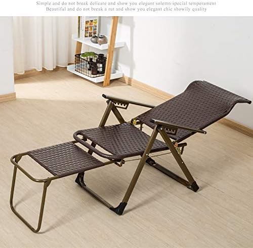 Folding Chair Lunch Break Wicker Chair Office Nap Rocking Chair Outdoor Zero Gravity Beach Chair