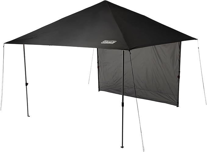 Coleman Oasis Lite Pop-Up Canopy Tent with Side Wall Attachment Portable Shelter with Easy Setup &amp Takedown Wheeled Carry Bag Included 7x7/10x10ft Sizes