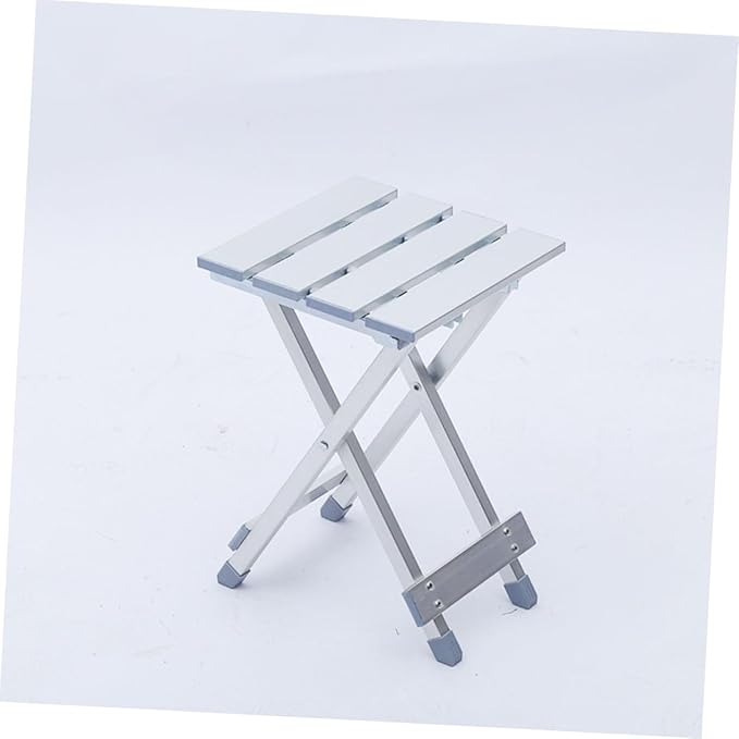 1pc Lightweight Aluminum Alloy Folding Chair Portable Camping Stool for Outdoor Activities Versatile Picnic Chair with Sturdy Construction for Home and Travel