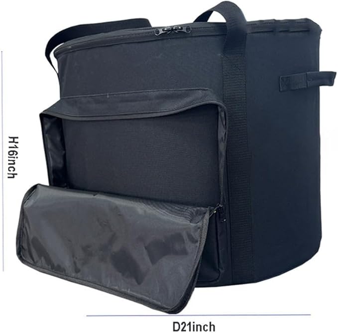 Reflective pizza oven tote bag designed for for Pi for Prime gas pizza oven with spacious storage and sturdy material for outdoor use