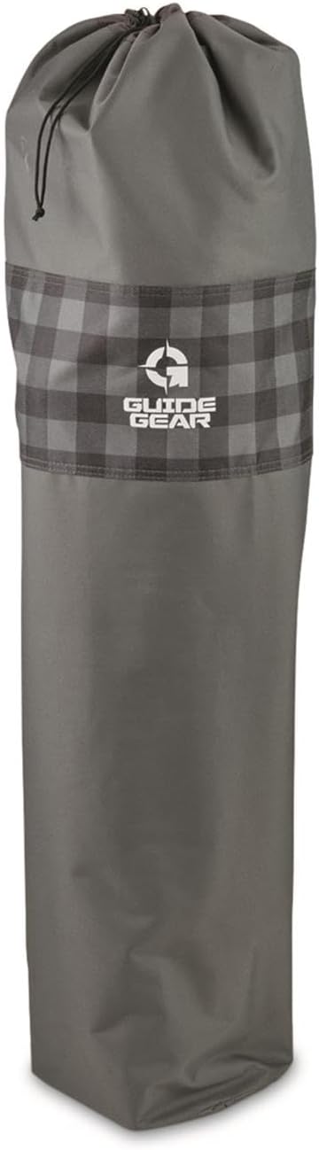 Guide Gear Oversized XL Comfort Padded Mammoth Camping Chair Includes Carry Bag Portable Folding Large Camp Lounge Chairs for Outdoor Adults Men and Women Heavy-Duty 500-Pound Capacity Gray