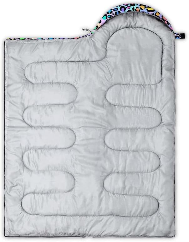 Sleeping Bag for Kids AdultsBrown Giraffe Fur Pattern-Lightweight Warm Portable Outdoor Indoor-Waterproof Cold Weather Resistant Sleeping Bag for Camping Hiking