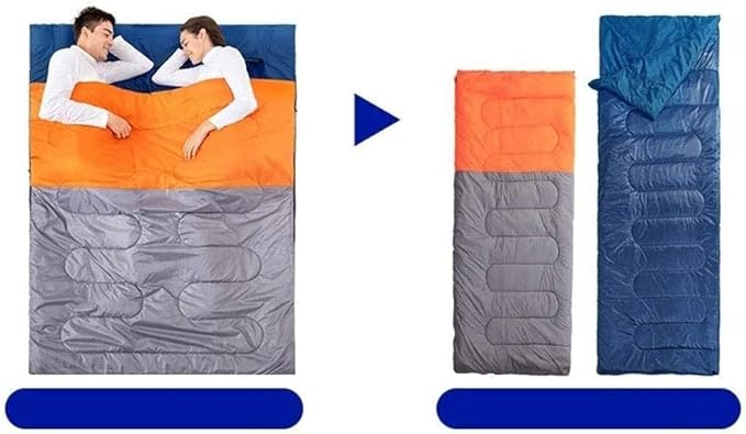 Ultralight Camping Sleeping Bag Winter Autumn Envelope Sleeping Bags Camping Couple Warm Bag