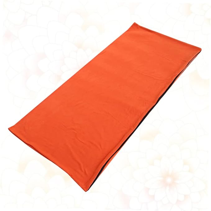 Adjustable Fleece for Camping with Breathable Zipper Multifunctional Linkable Design Lightweight Portable Travel Sleep Sack for Hiking and Outdoor Activities Orange