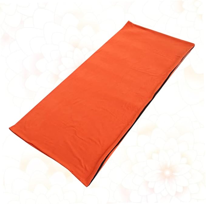 Portable Fleece with Adjustable Zipper for Camping and Hiking Lightweight Envelope Style with Breathable Design Includes Storage Bag for Outdoor Travel Orange