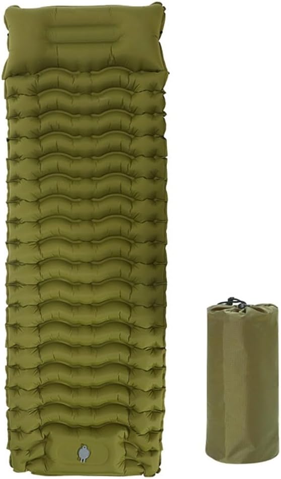 Portable Inflatable Mattress with Quick Foot Pump Ideal for Camping and Hiking Lightweight and Comfortable