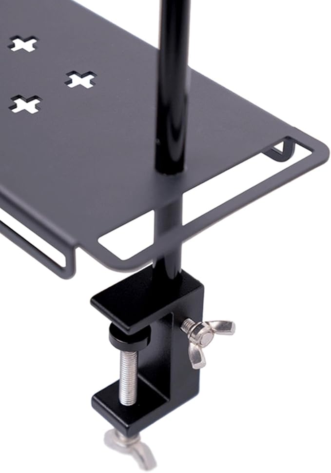Camping Table Racks - Camping Table Storage Rack Clamp On Camping Table Shelf | Adjustable Height Foldable Desktop Shelf Lightweight Portable Small Lantern Stand Table Rack Suitable for Outdoor