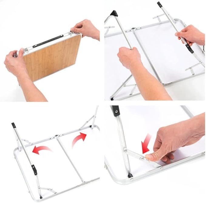 Portable Outdoor Folding Table Camping Hiking Fishing Picnic Table Waterproof Folding Table (D 61cm*40.5cm*27cm)
