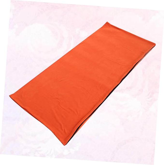 PRETYZOOM Portable Fleece for Adults with Adjustable Zipper Breathable Design Multifunctional Linkable Envelope Style for Camping Hiking Outdoor Travel with Compact Storage Bag Orange