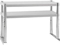 Stainless Steel Double Overshelf 36''L x 12''W Commercial 2 Tier Overshelf Height Adjustable Overshelf for Prep Work Table in Kitchen Restaurant