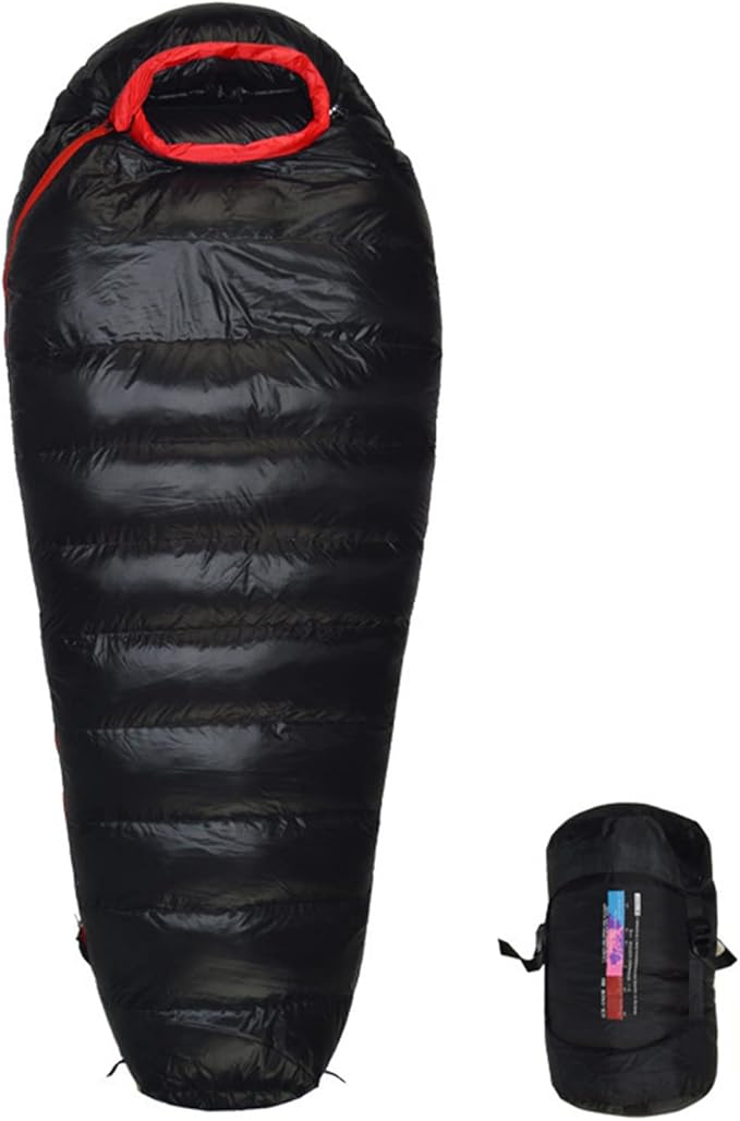 Down Sleeping Bag Filling 1000g White Goose Down Winter Sleeping Bag Ultralight Backpacking Mummy Down Sleeping Bag for Lightweight Hiking &amp Camping