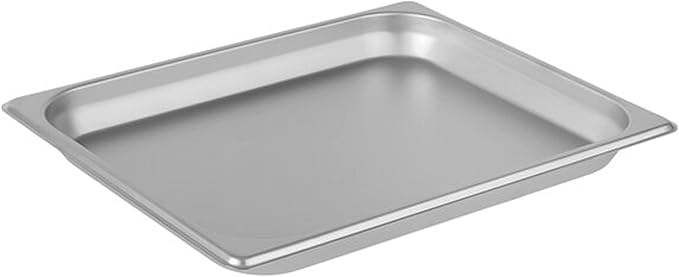 TrueCraftware-Half Size 1-1/4 Deep Stainless Steel Anti-Jamming Steam Table Pan 22 Gauge- Chafing Steam Food Pan Anti-Jam Steam Table Hotel Pan for Restaurant Family Events Personal Catering Use